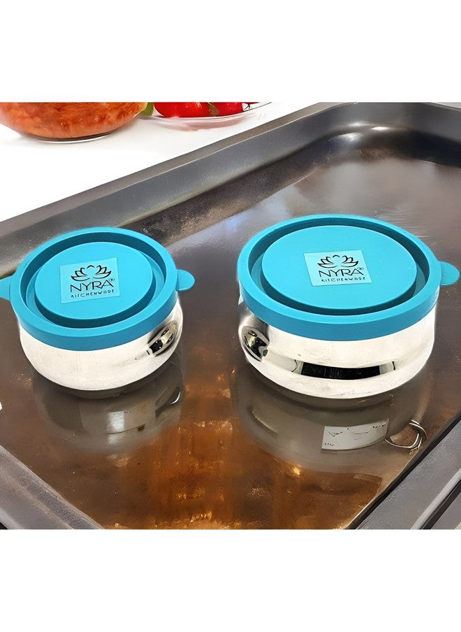 Nyra Kitchenware Steel Stainless Steel Leak Resistant 2 Piece Magnetic Canister - Image 1